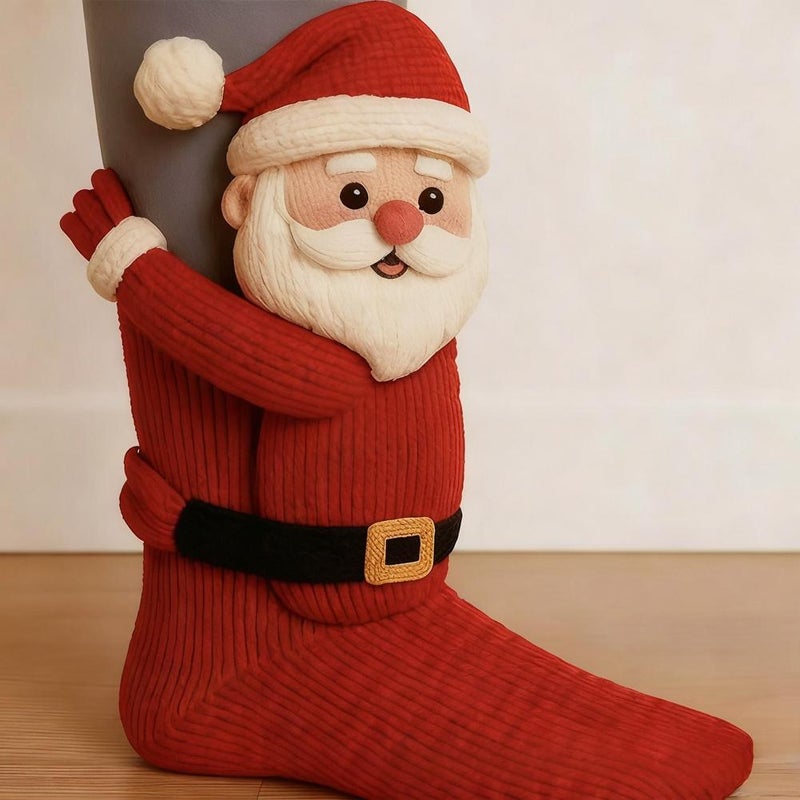 Funny Animal Socks - 2026 Warm Soft Long Knit Crew with 3D Designs | Cozy Soft Warm Fall Winter Socks  (Black Cat) - Image 3
